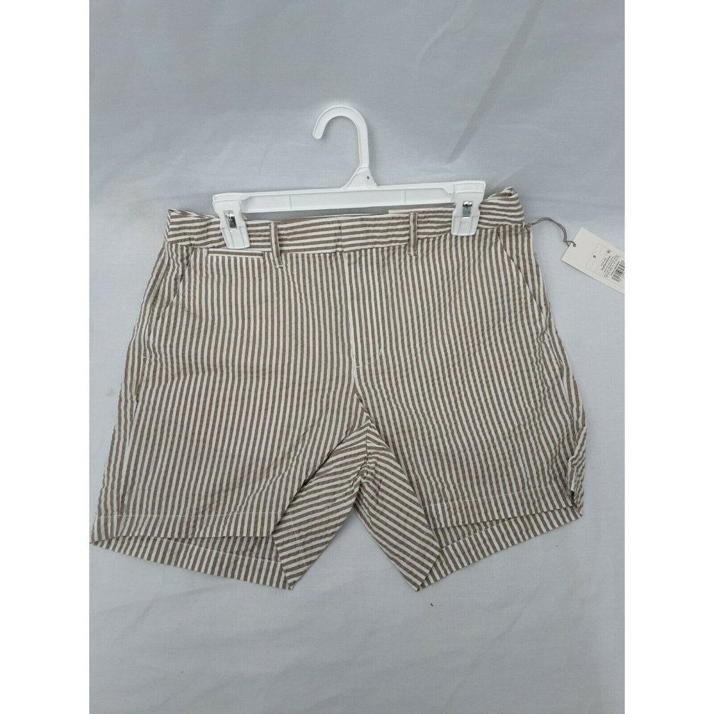Womens High-Rise Casual Fit 5" Chino Shorts - A New Day - Cream Brown